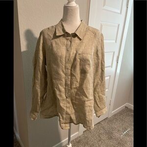 Poetry 100% linen tunic blouse